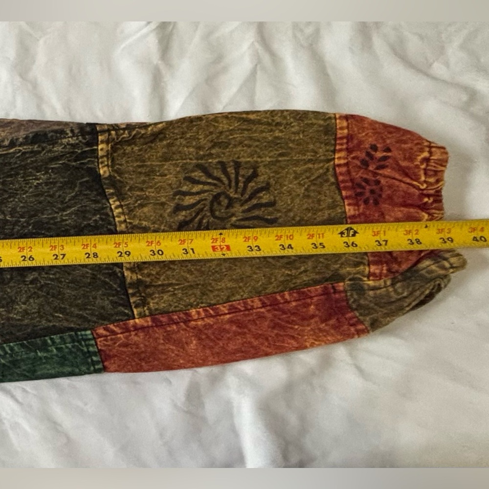 Multicolor Patchwork Cargo Pants - image 5